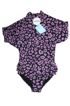 Infamous Sunsuit, Black and purple, 10
