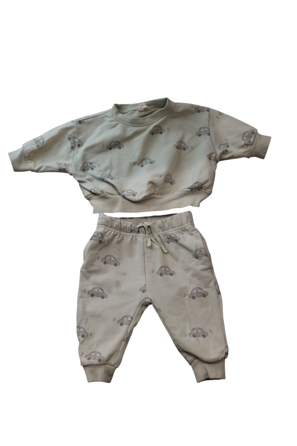 Quincy Mae Tracksuit Set, Sage green, 3-6m