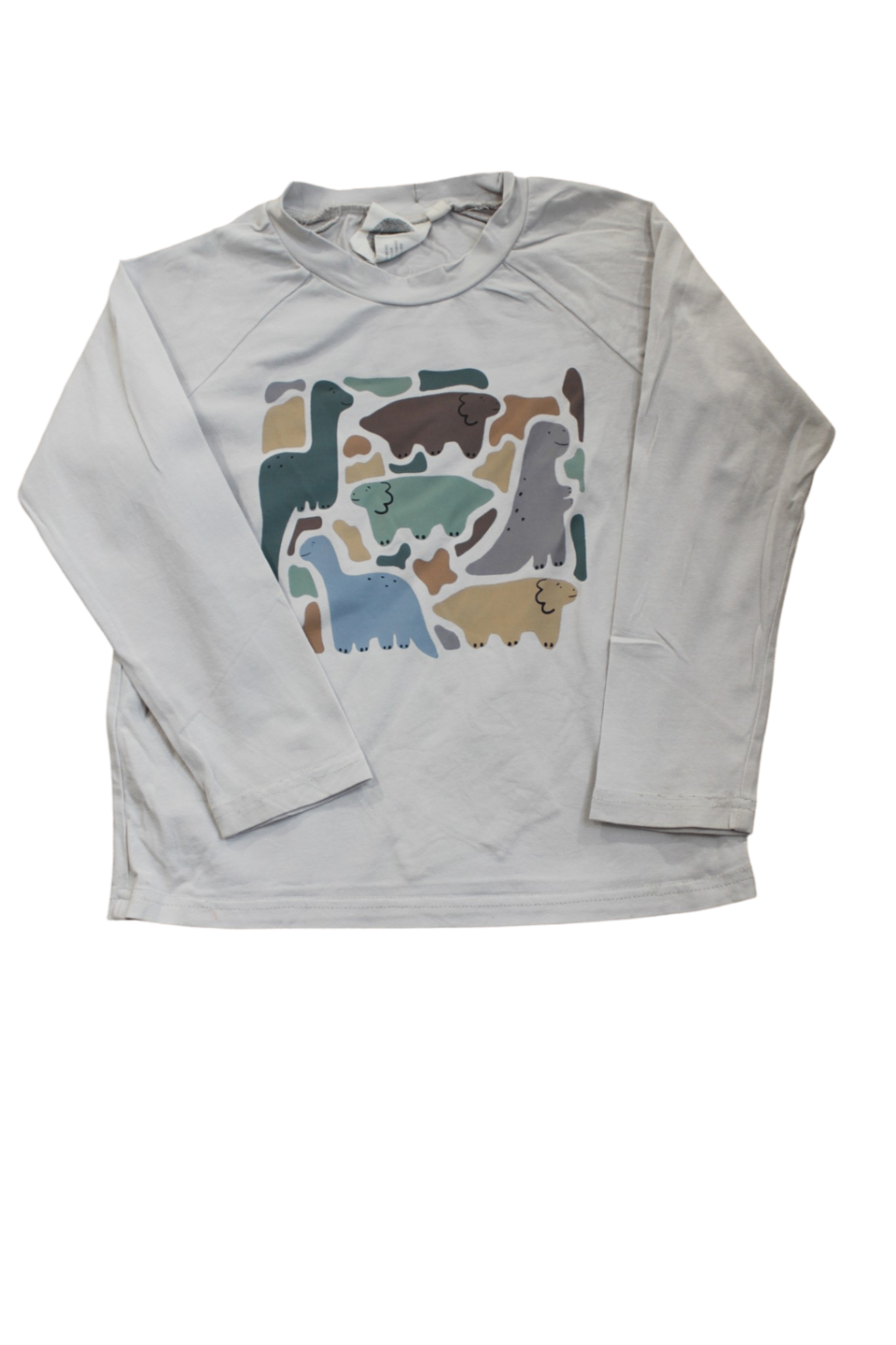 Kapow Kids Long-Sleeve T-Shirt, Light Grey, 4