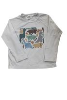 Kapow Kids Long-Sleeve T-Shirt, Light Grey, 4