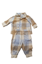 Peter Alexander Pajama Set, Checked Neutral, 0
