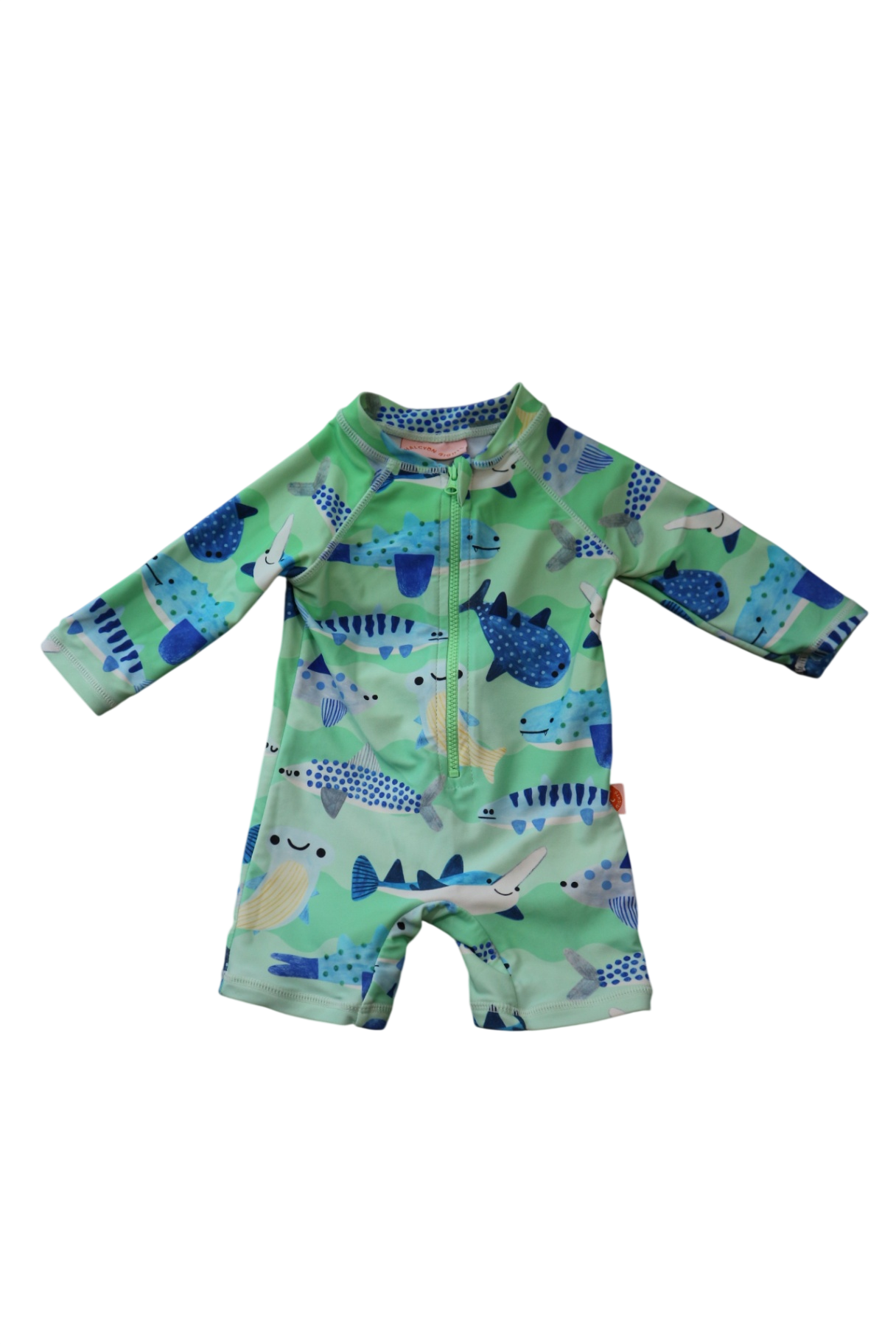 Halcyon Nights Swimsuit, Green Multi, 3-6m