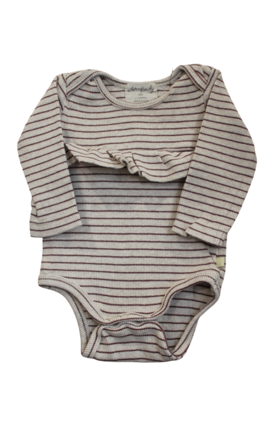 Wilson & Frenchy Bodysuit, Cream and burgundy, 000