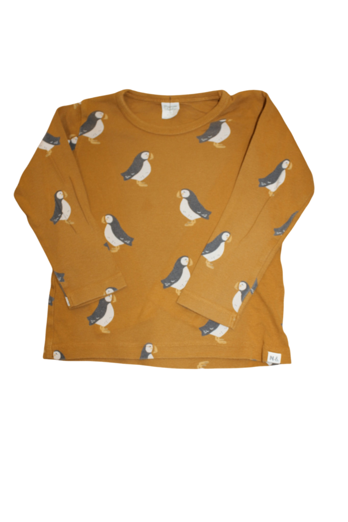 Nature Baby Long-Sleeve T-Shirt, Mustard , 3