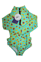 Infamous Swim Swimsuit, Aqua, 3