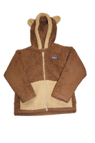 Patagonia Hoodie, Brown and cream, 4