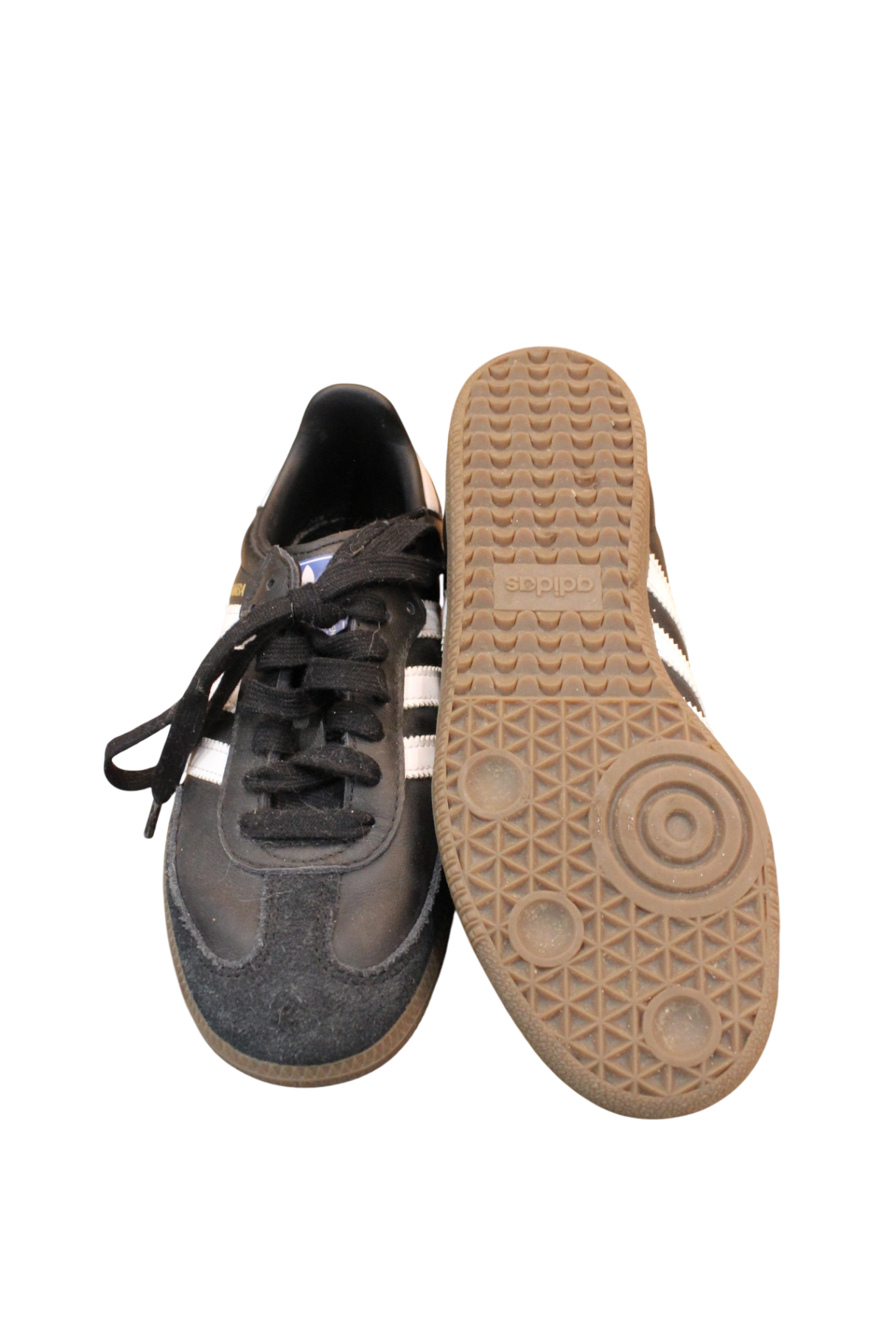 Adidas Sambas Sneakers, Black, US 4/EUR 36