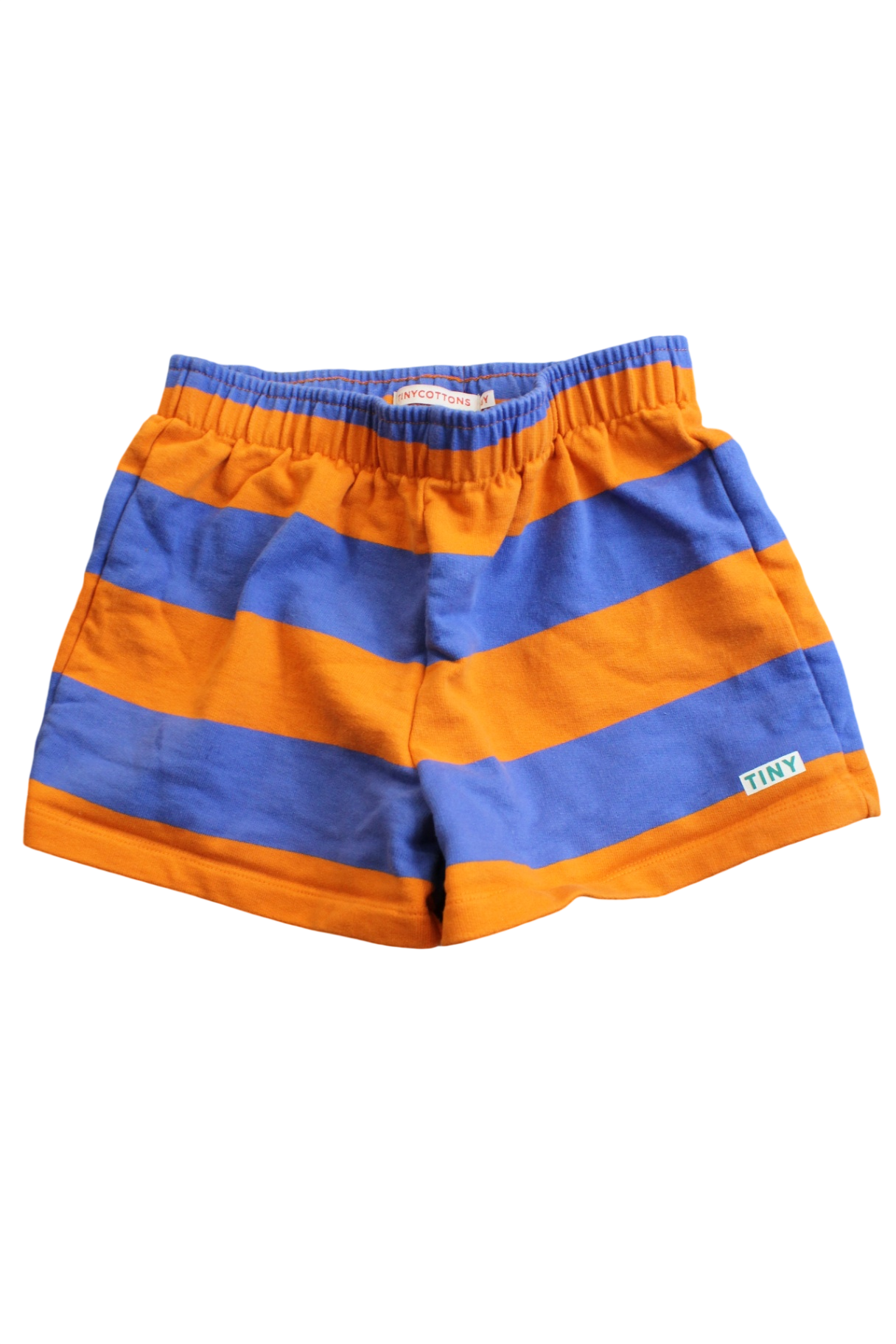 Tiny Cottons Shorts, Orange and blue, 8
