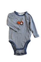 Purebaby Bodysuit, Blue and White, 00