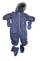 H&M Snow Suit Set, Navy Blue, 9-12M