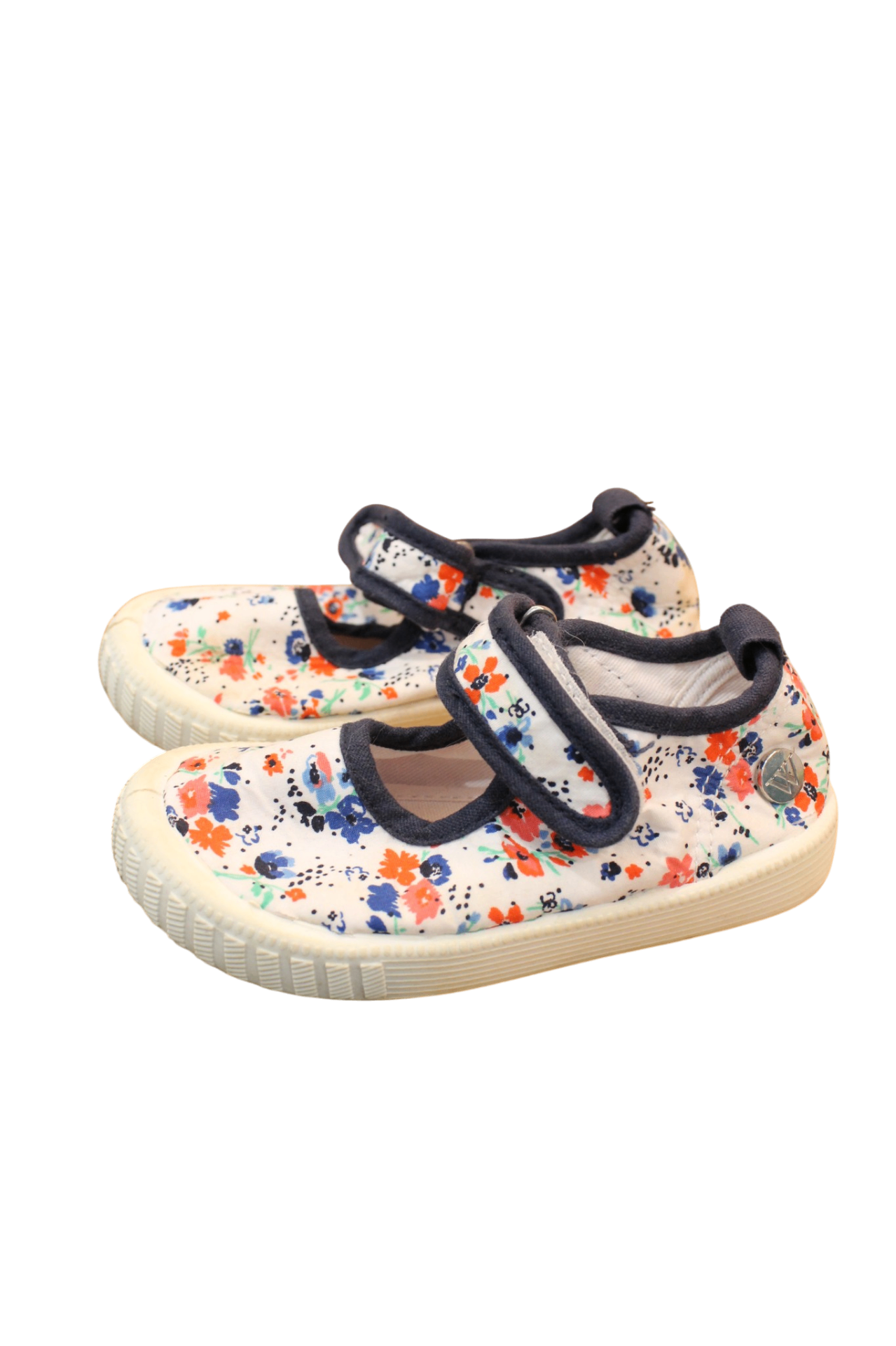Walnut Shoes, White/floral, US 8/EUR 24