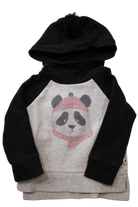 Minti Hoodie, Black and grey with pink accents, 2