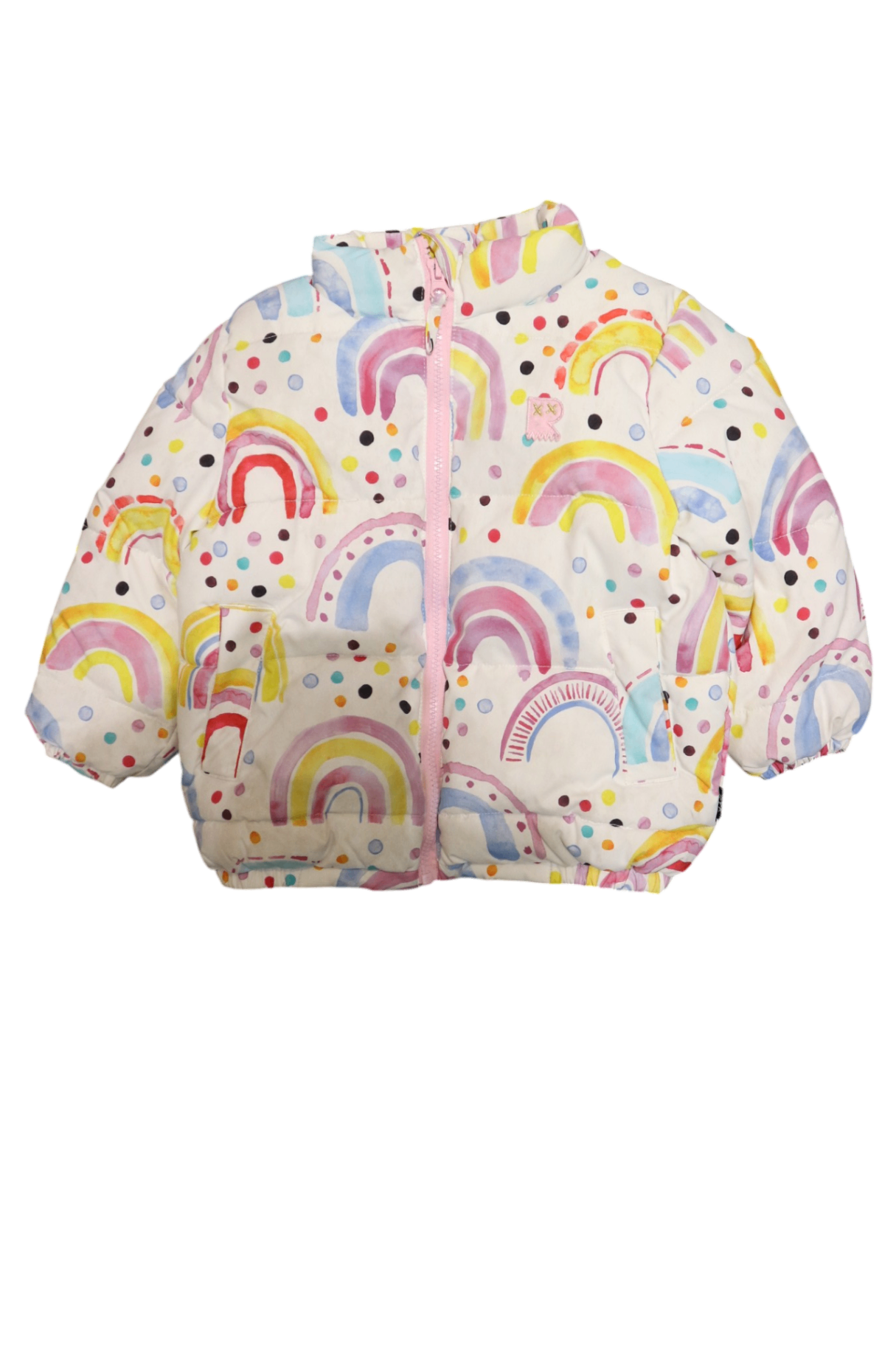 Rock Your Kid Puffer Jacket, White, 3