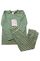 G.Nancy Pajama Set, Pink and green, 3-5