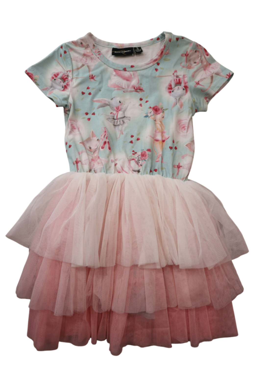 Rock Your Baby Dress, Light blue and pink, 5