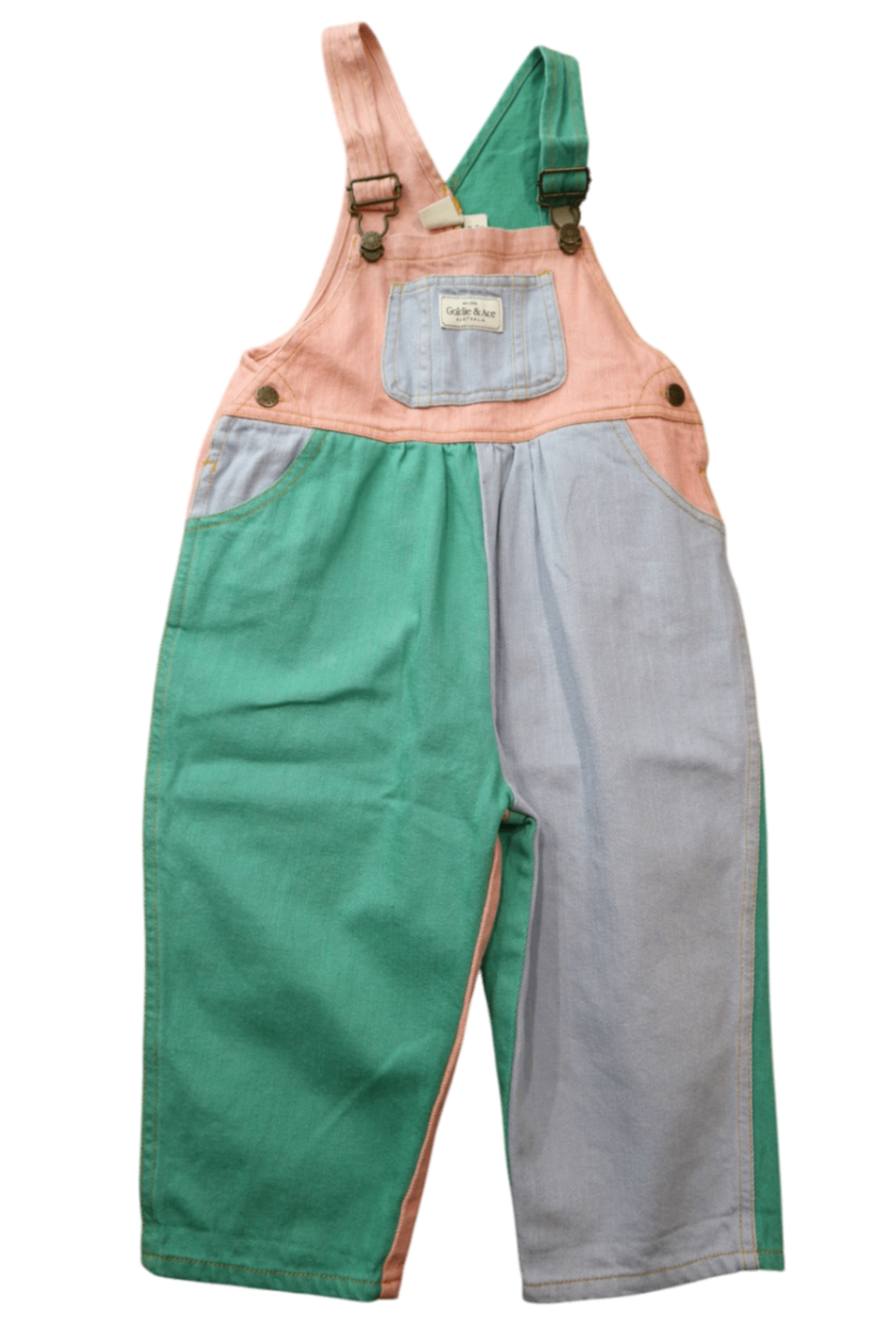 Goldie + Ace Overalls, Pink, Green, Blue, 3