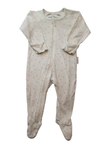Purebaby Jumpsuit, Cream with pink polka dots, 000