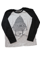 Minti Long-Sleeve T-Shirt, Black, grey and white, 8