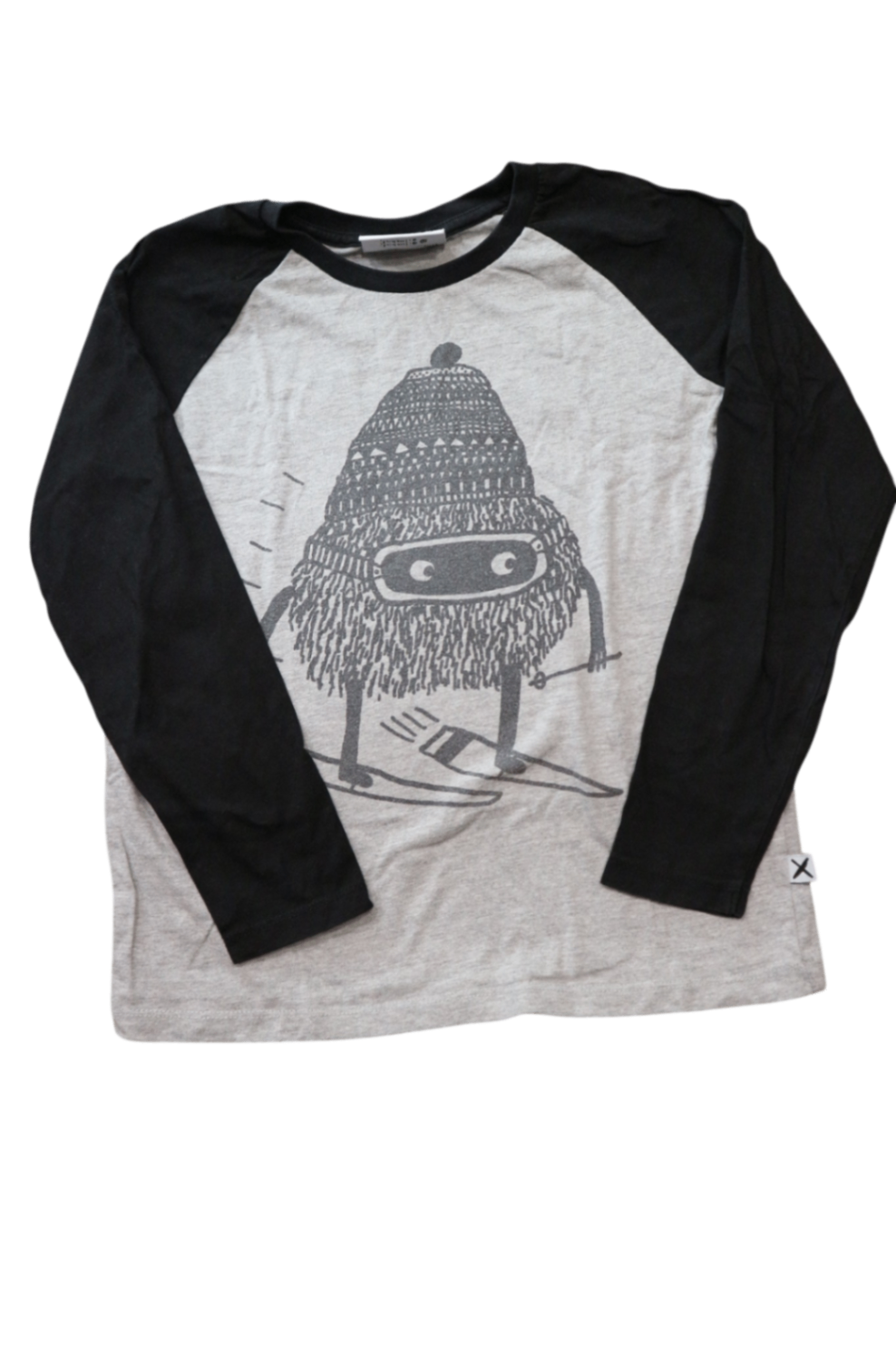 Minti Long-Sleeve T-Shirt, Black, grey and white, 8