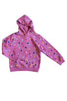 Milkshake Hoodie, Pink with multicolour spots, 6