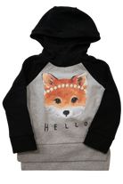 Minti Hoodie, Black and grey, 2