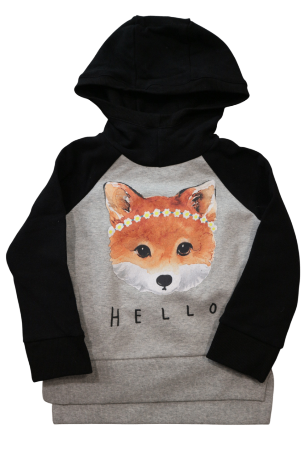 Minti Hoodie, Black and grey, 2