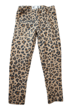 Cotton On Knit Leggings, Beige with black and brown leopard print, 4