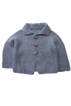 Handknit Cardigan, Blue-grey, 1-2