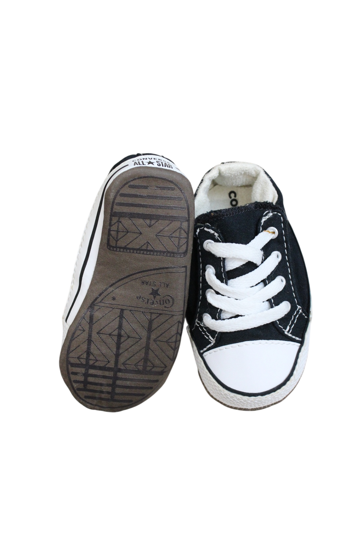 Converse Soft Soles, Black and White, US 3/EUR 19