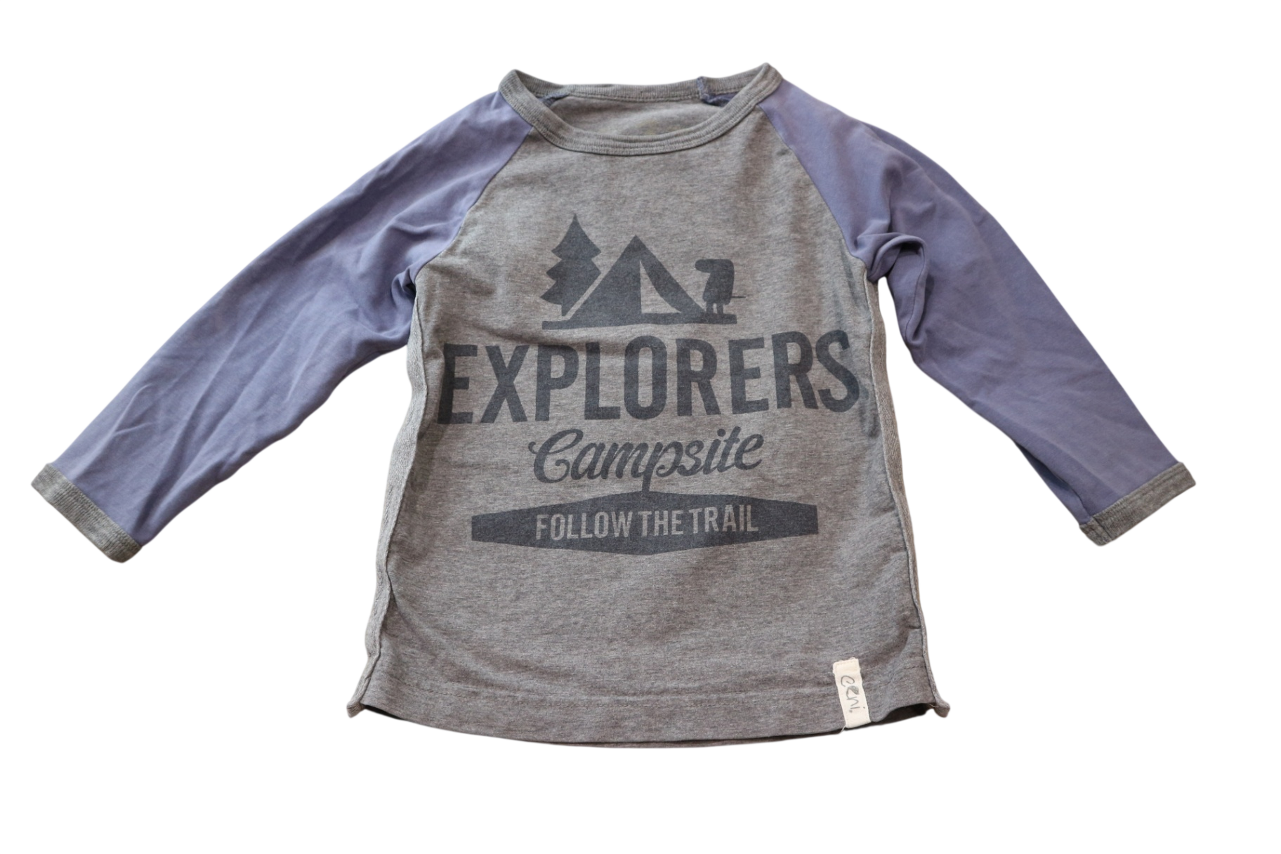 Eeni Meeni Miini Moh Long-Sleeve T-Shirt, Grey , 2-3