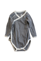 Petit Bateau Bodysuit, Navy and white, 00
