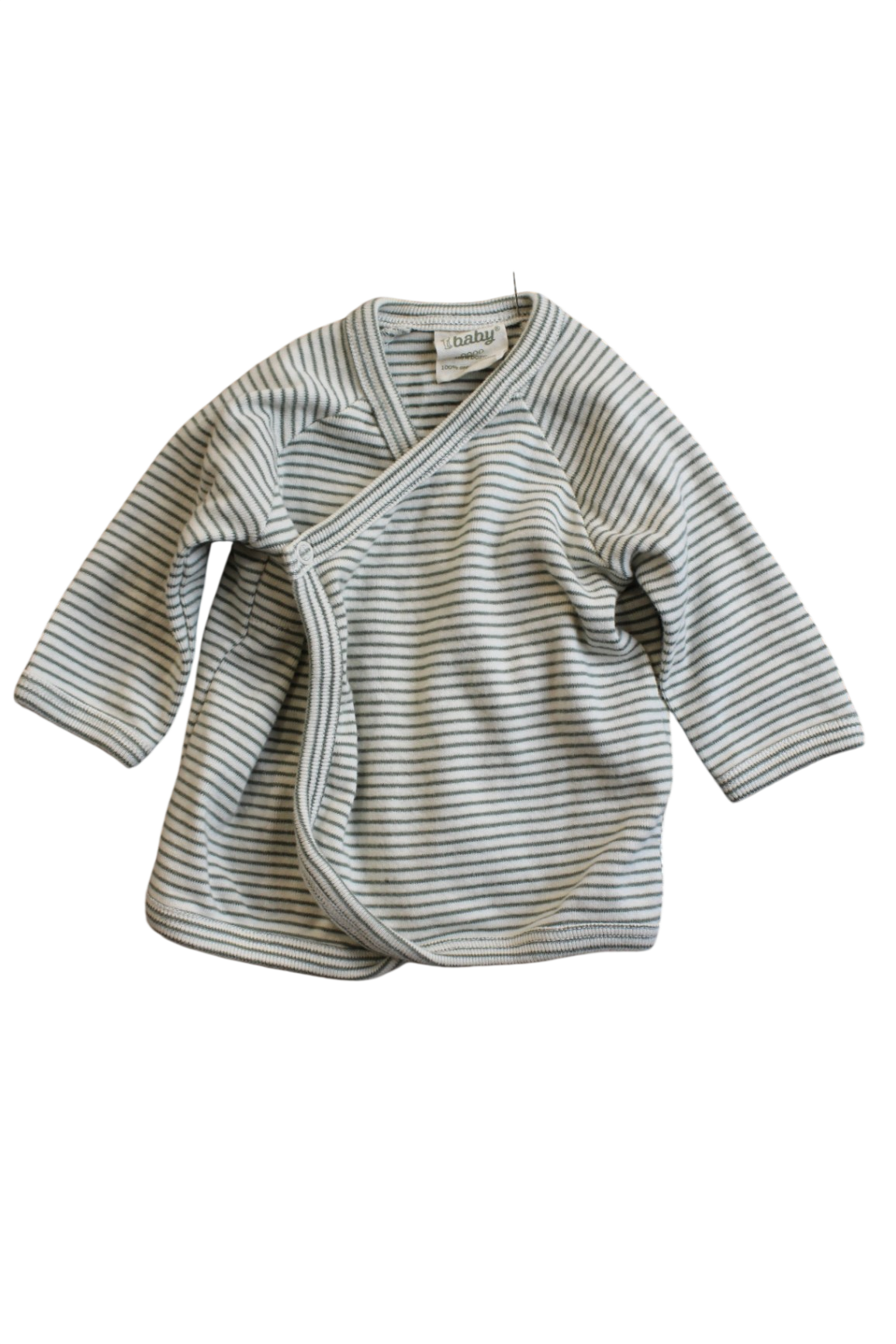 Nature Baby Cardigan, green stripe, 0000