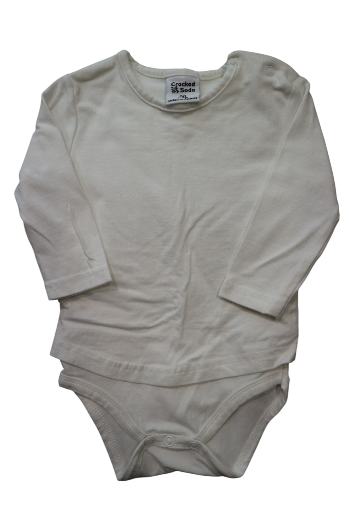 Cracked Soda Bodysuit, White, 00