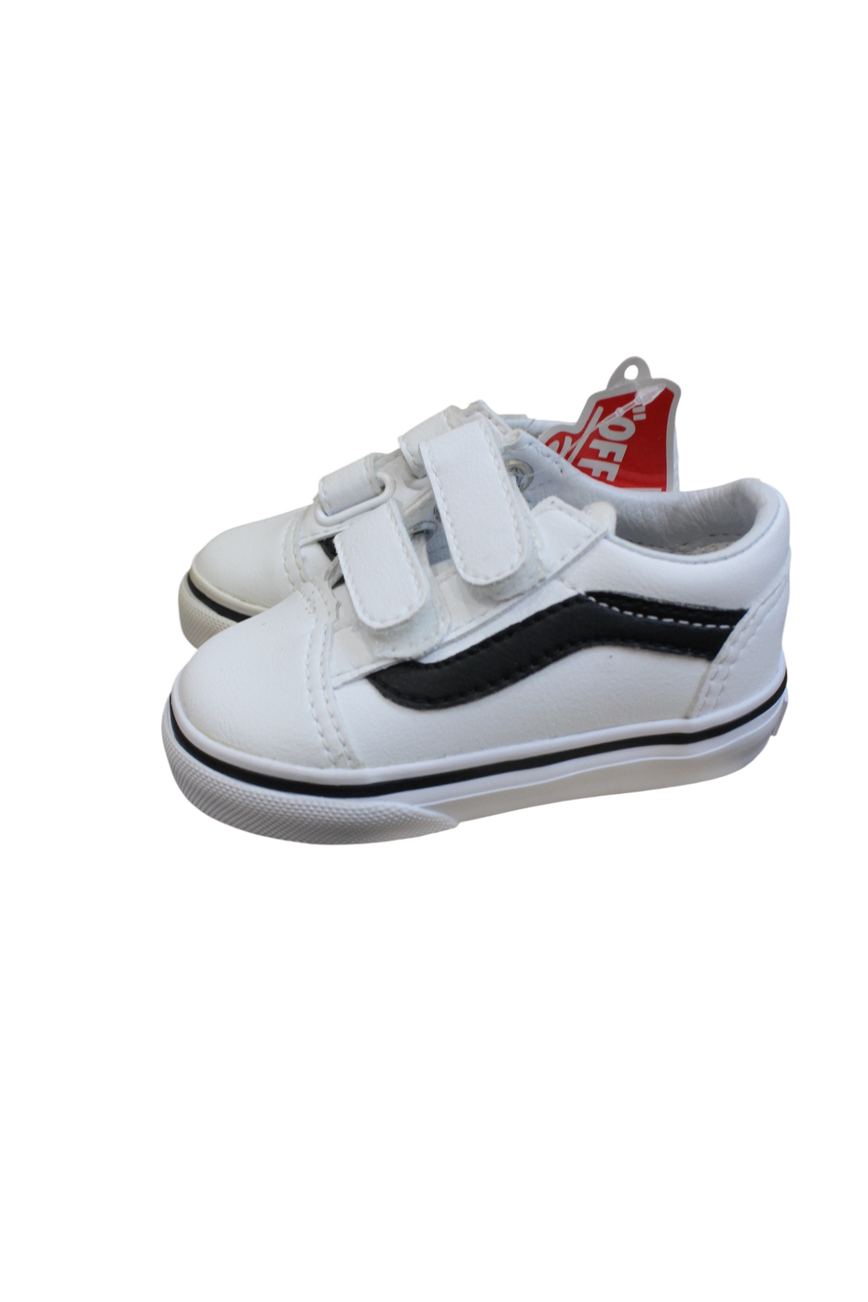 Vans Sneakers, White and Black, US 4/EUR 19