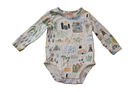Halcyon Nights Bodysuit, White with multicolour print, 0-3m