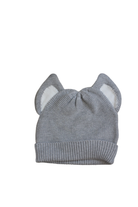 Purebaby Baby hat, Grey, 6-18m