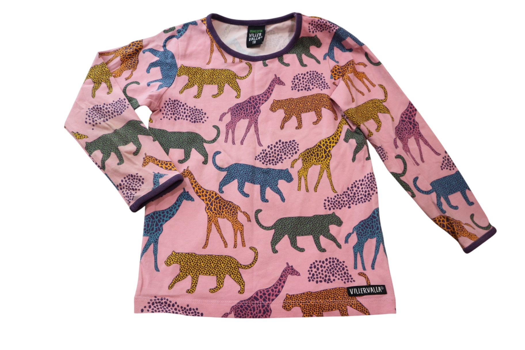 Villervalla Long-Sleeve T-Shirt, Pink, 110