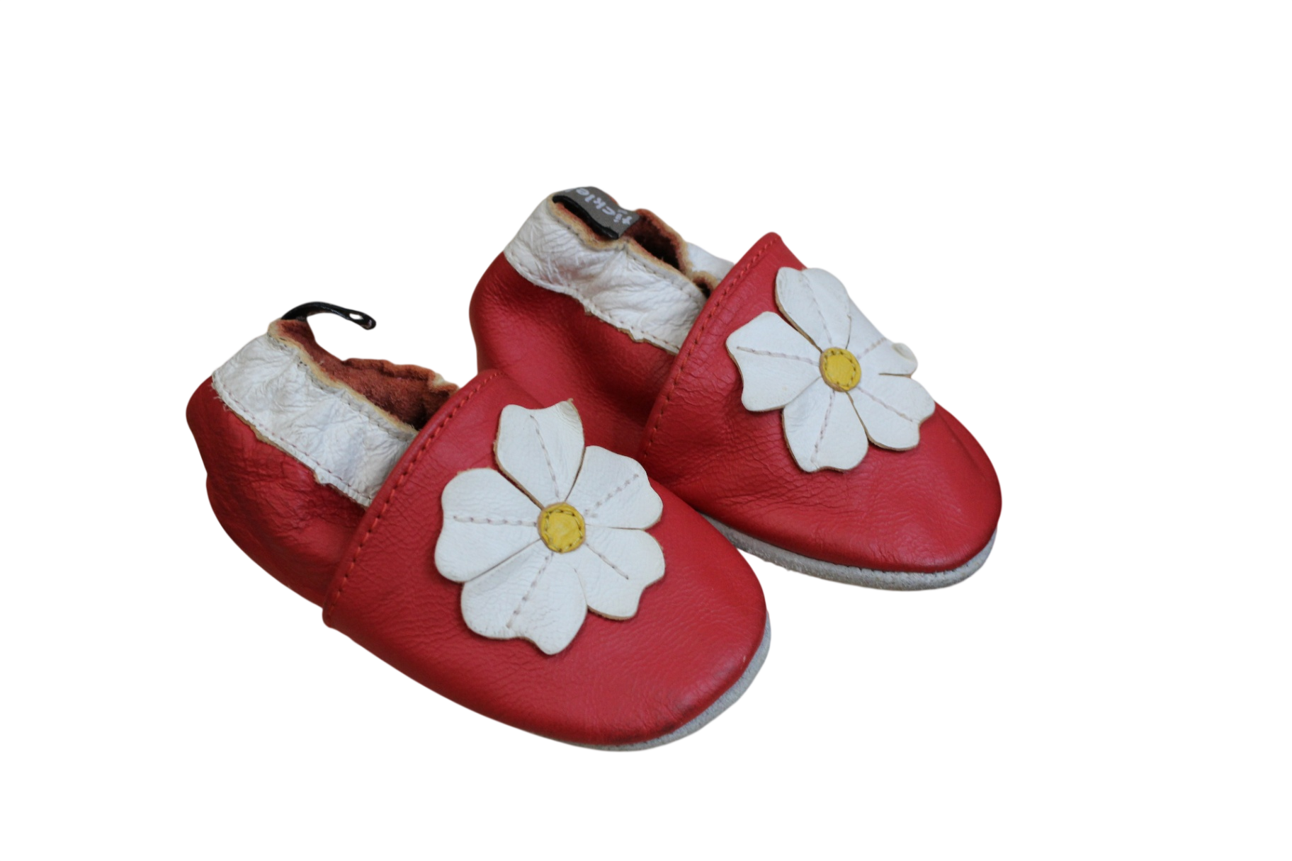 Tickle Slippers, Red and white, 000