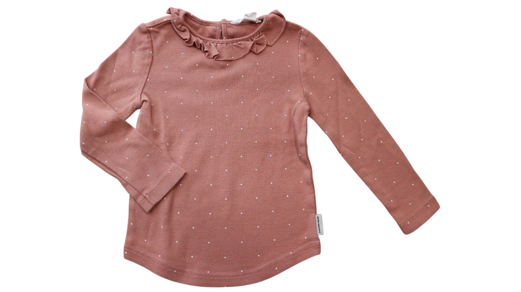 Country Road Long-Sleeve T-Shirt, Dusty Pink, 2
