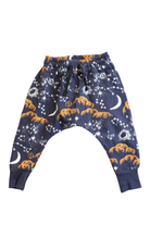 Phoenix & Fox Pants, Navy blue, orange, white, 1