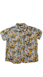Goldie + Ace Shirt, Tropical oranges print, 6