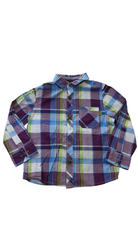 Baker by Ted Baker Shirt, Blue, purple, green, and white check, 4