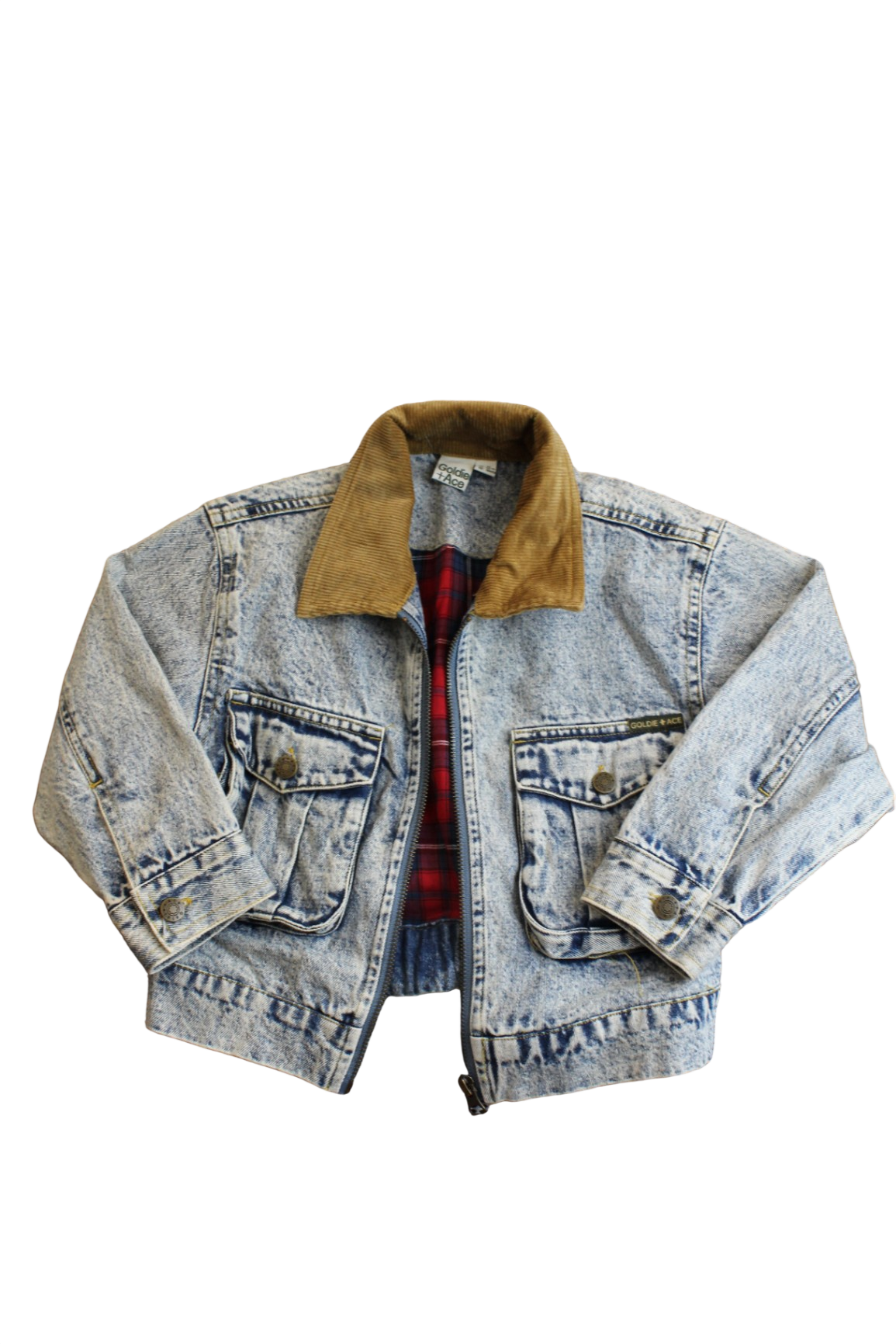 Goldie + Ace Jacket, Blue acid wash, 3