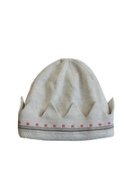 Purebaby Hat, Cream with pink crown, M-L