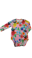Gorman Long-sleeve Bodysuit, Pink/multi print, 0