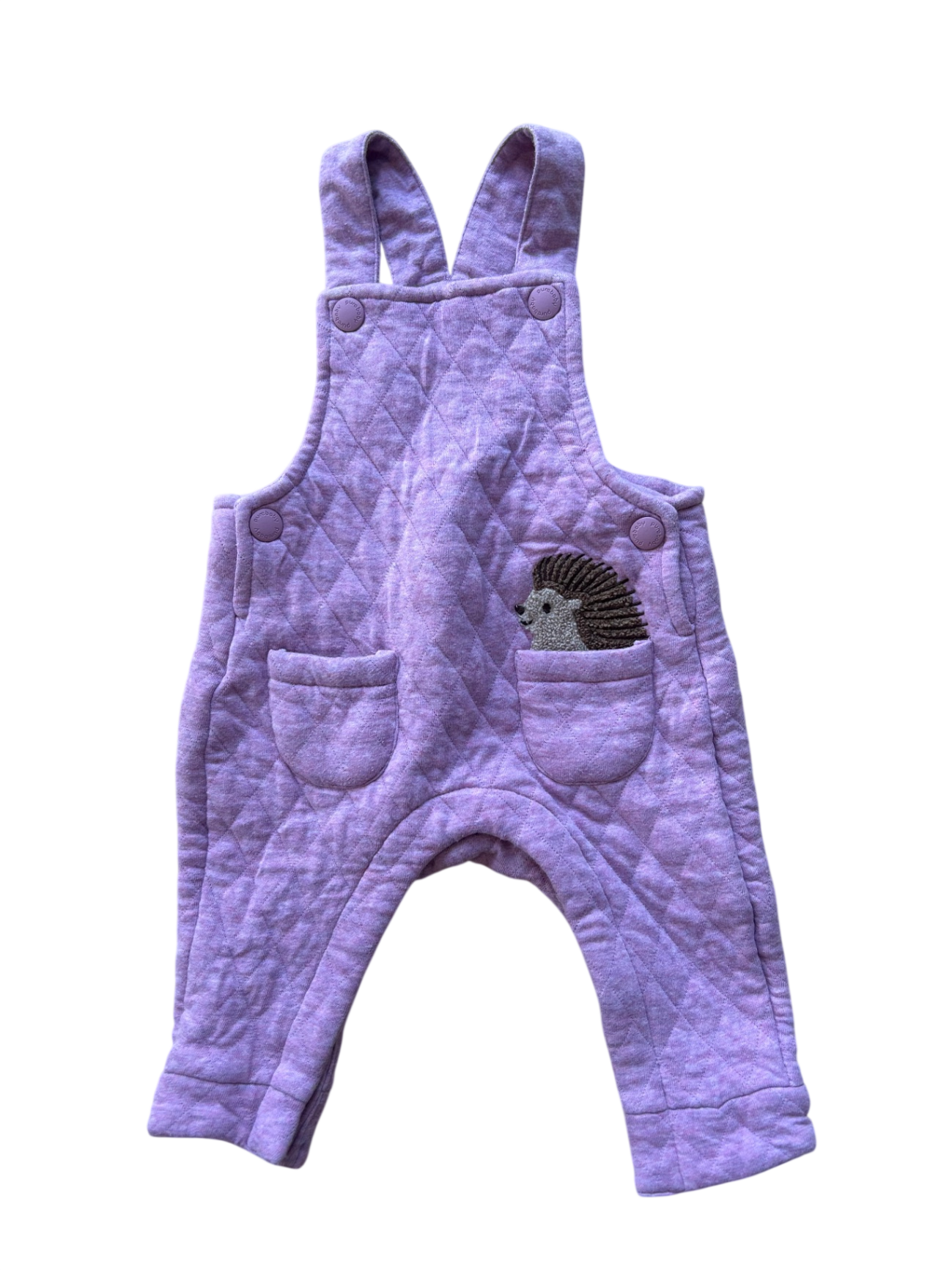 Purebaby Overalls, Purple/ pink marble , 000