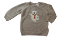 purebaby Jumper, Taupe/teddy bear, 0