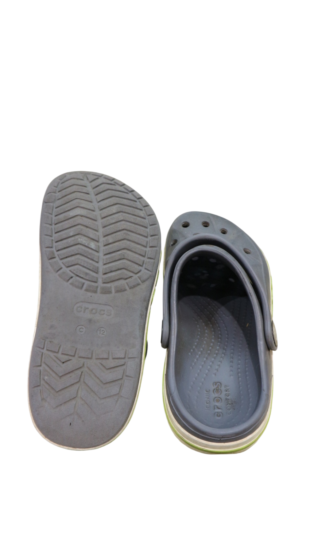 Crocs Shoes, Grey/green, C 12