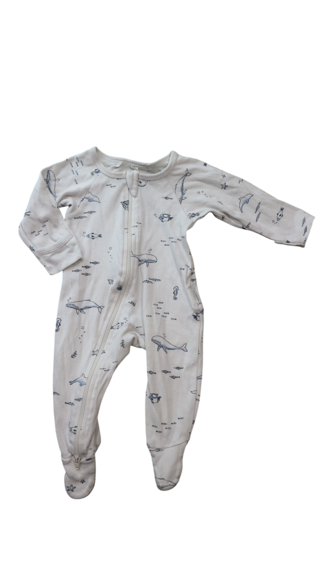 Purebaby Jumpsuit, White Multi, 000