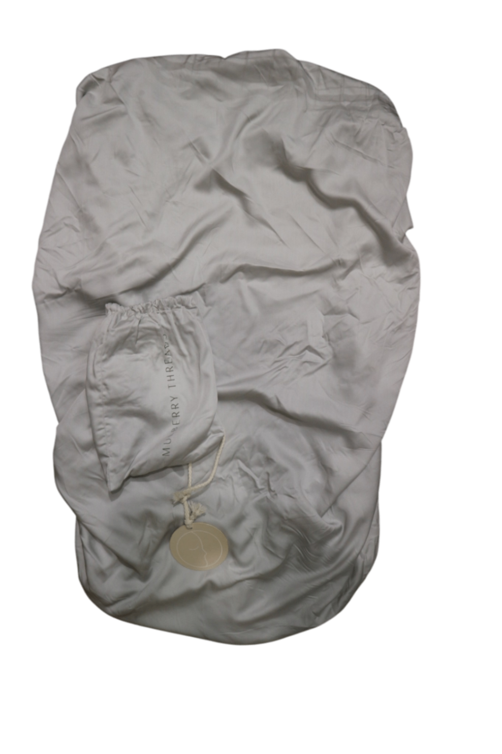 Mulberry Threads, Light Grey, Bassinet Sheet